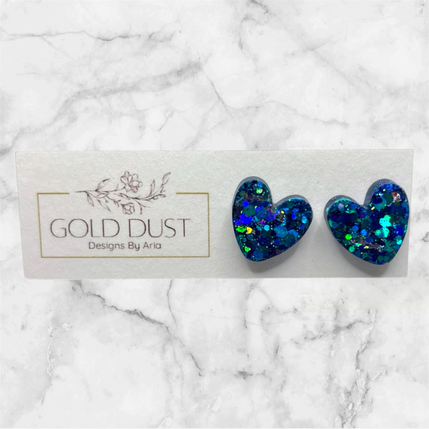 Sea- Heart Studs