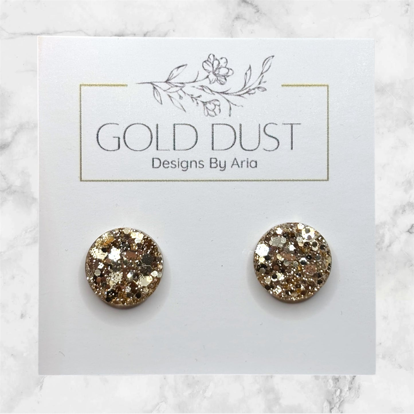 Gold- Circle Studs