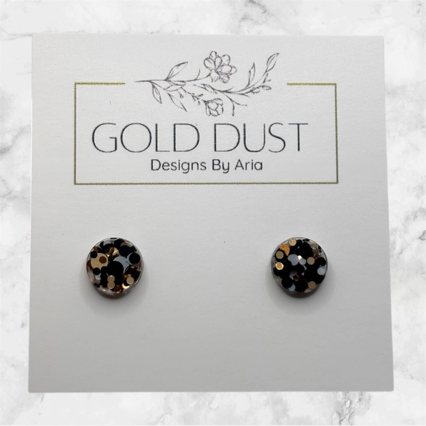 Leopard Spots- Mini Circle Studs