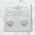 Vanilla Ice- Heart Studs