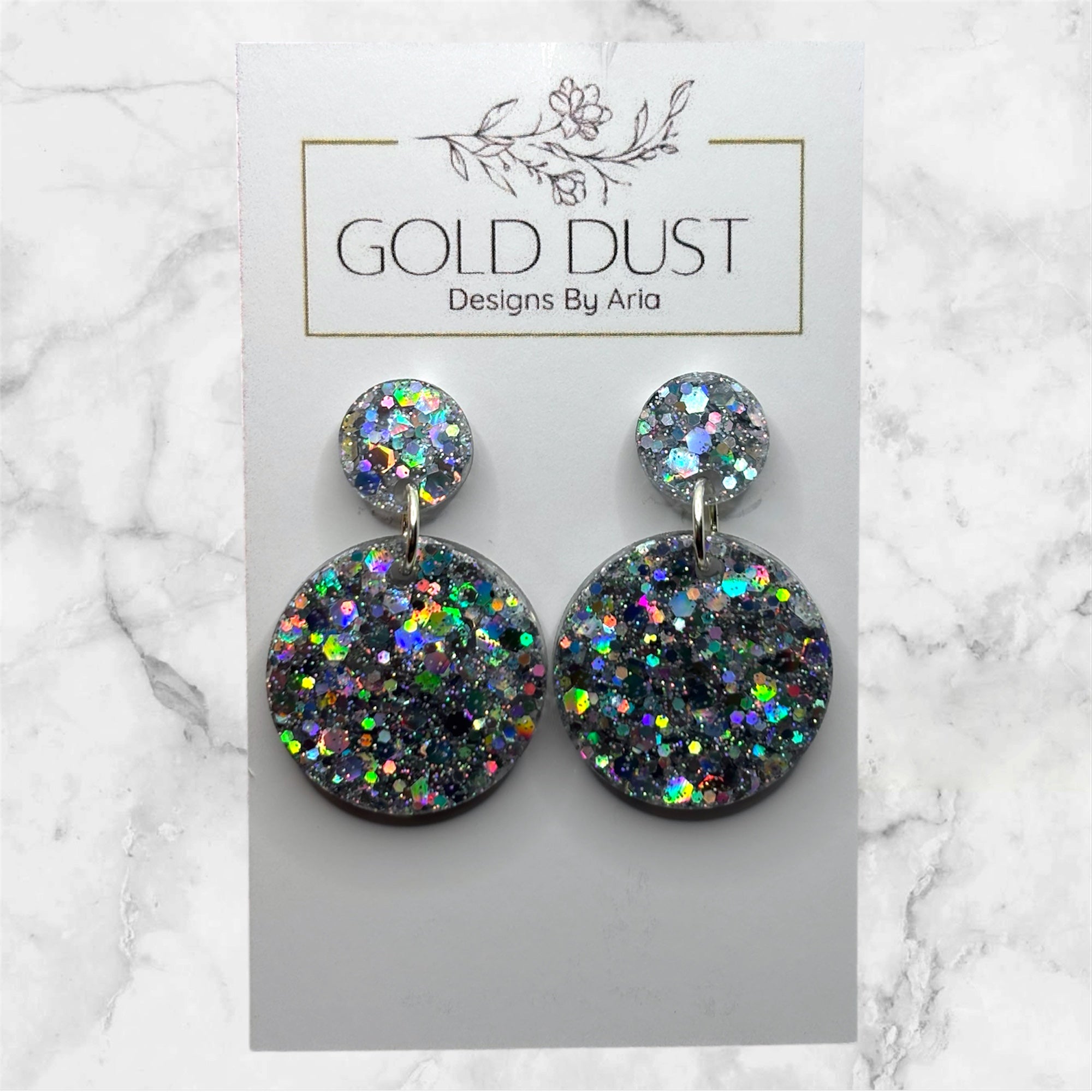 Silver Holo- Circles