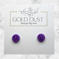 Purple- Mini Circle Studs