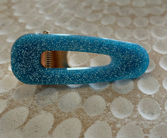 Blue Round Resin Clip