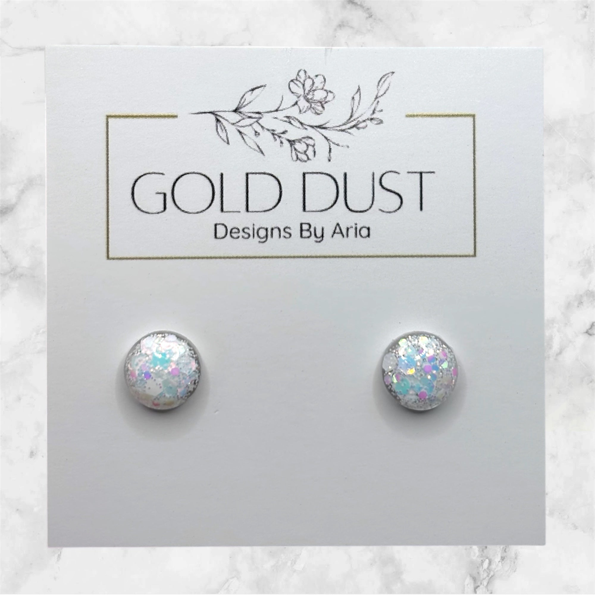 Vanilla Ice- Mini Domed Studs