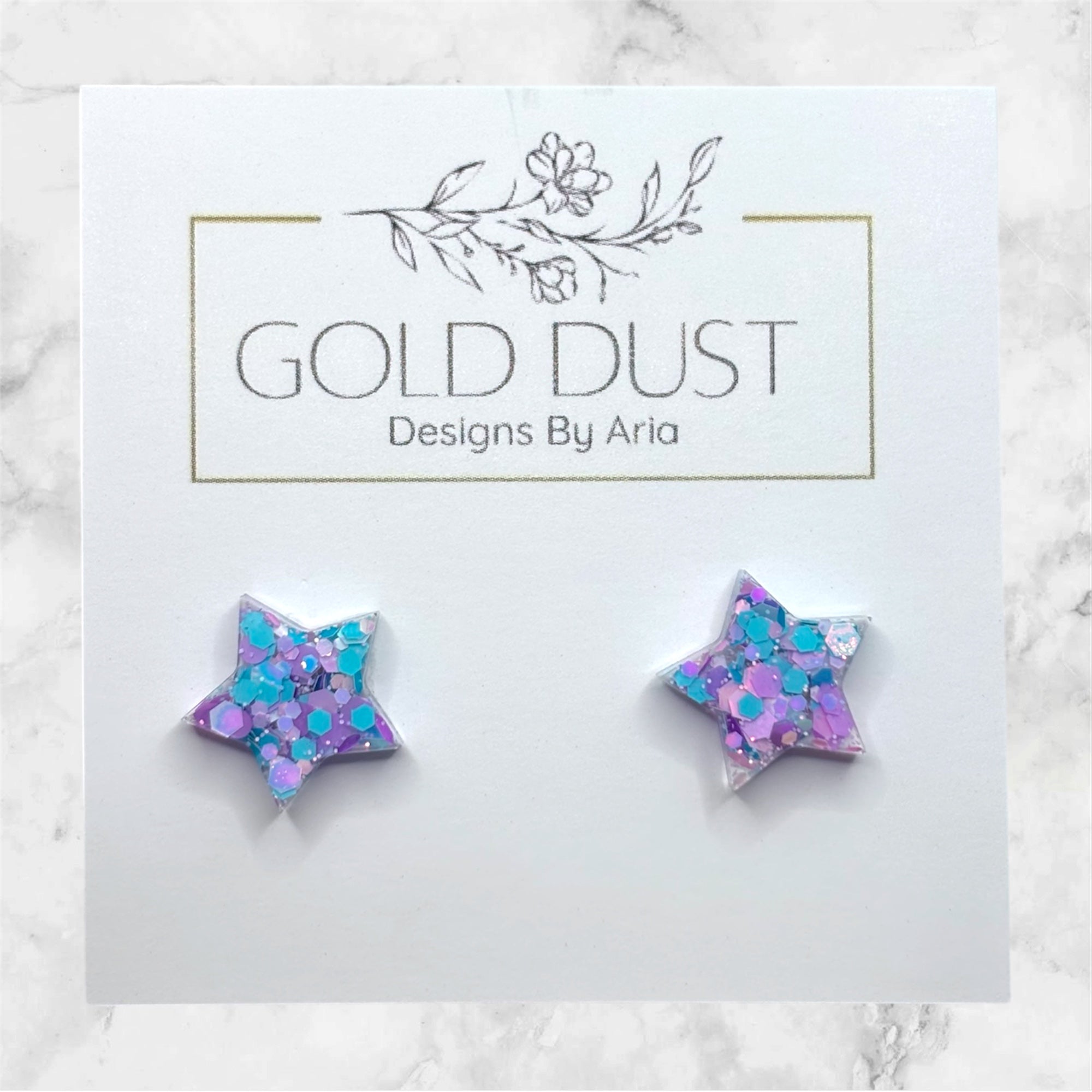 Tealberry- Star Studs