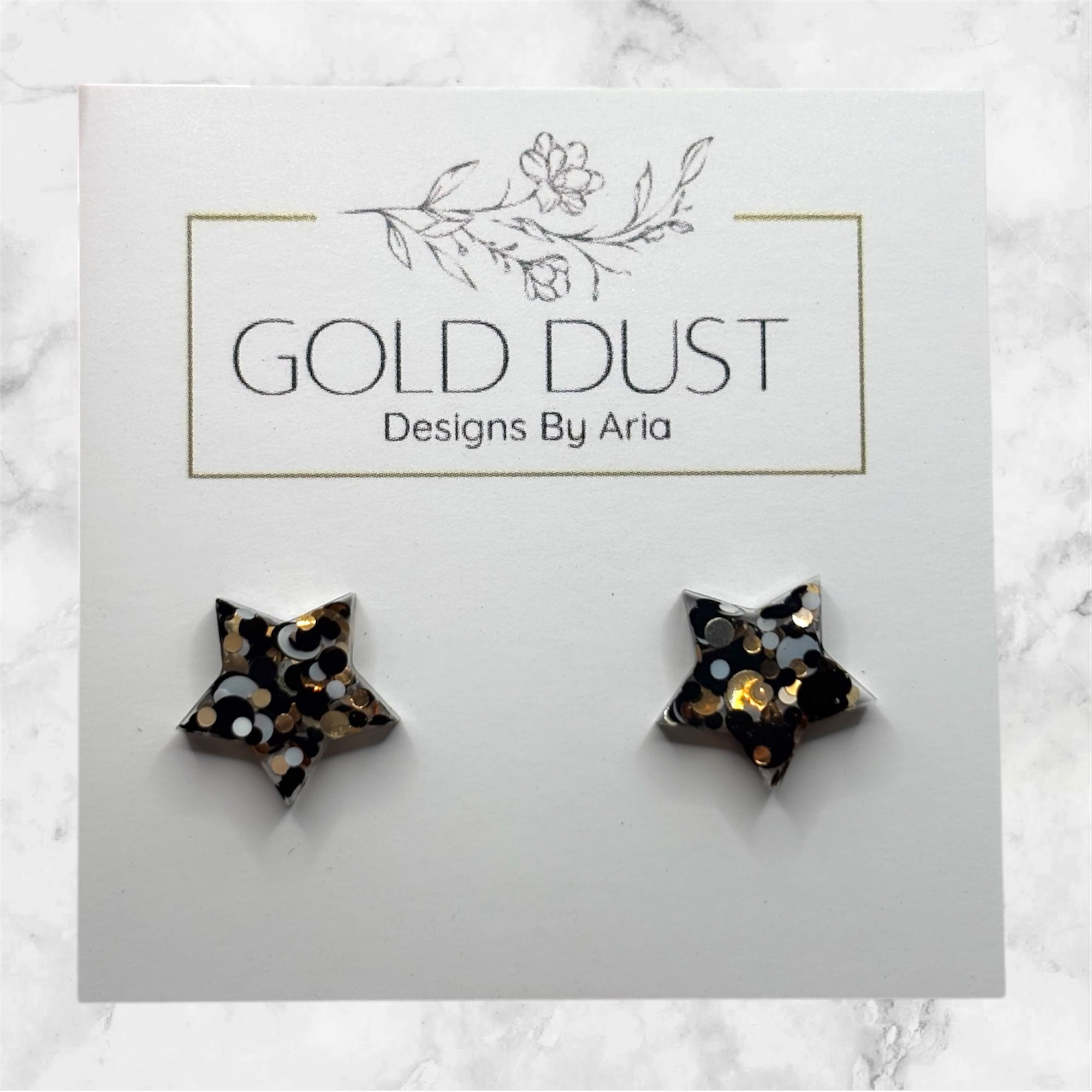 Leopard Spots- Star Studs