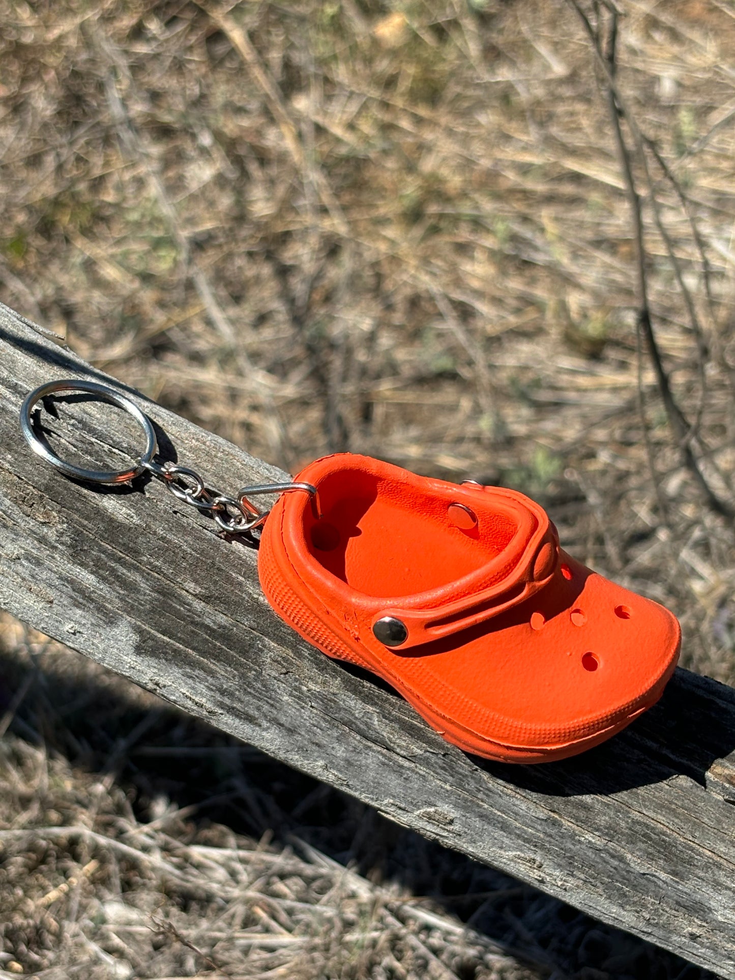 Croc Keyring- Orange