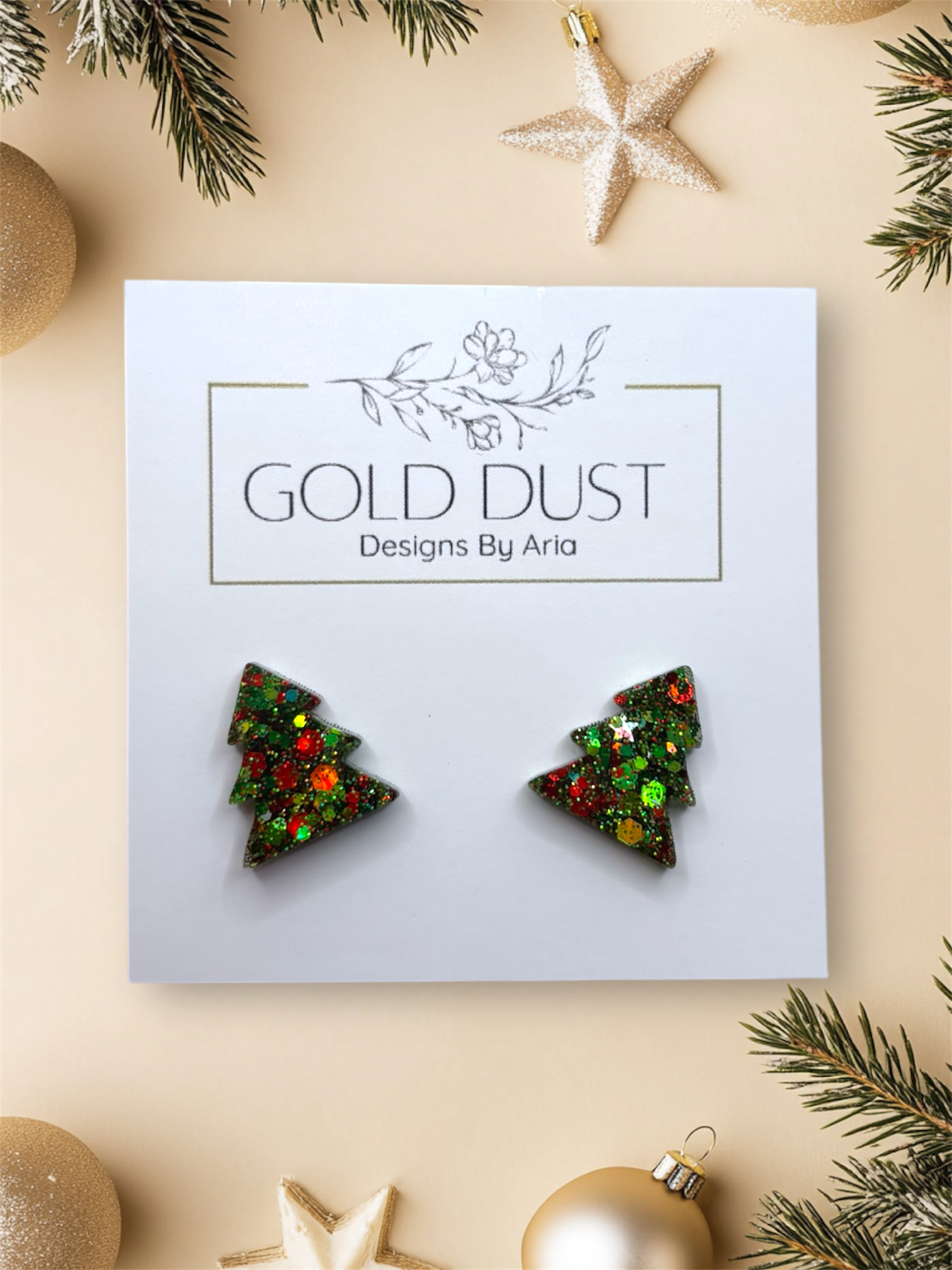 Grinch- Tree Studs