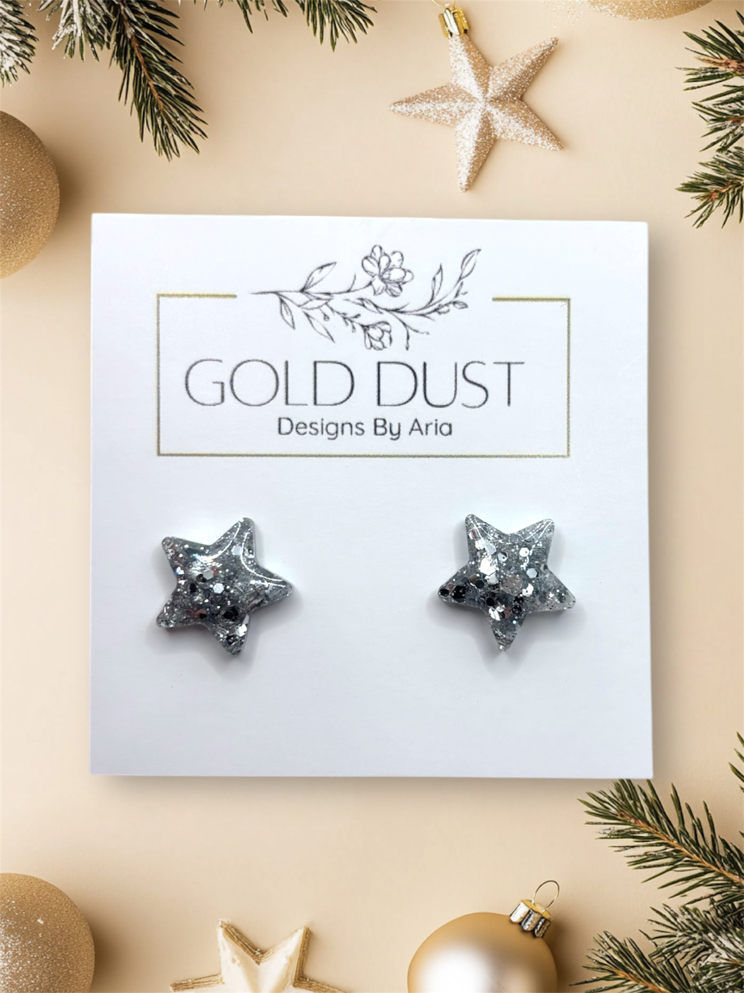 Silver- Star Studs