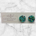 Aqua- Circle Studs