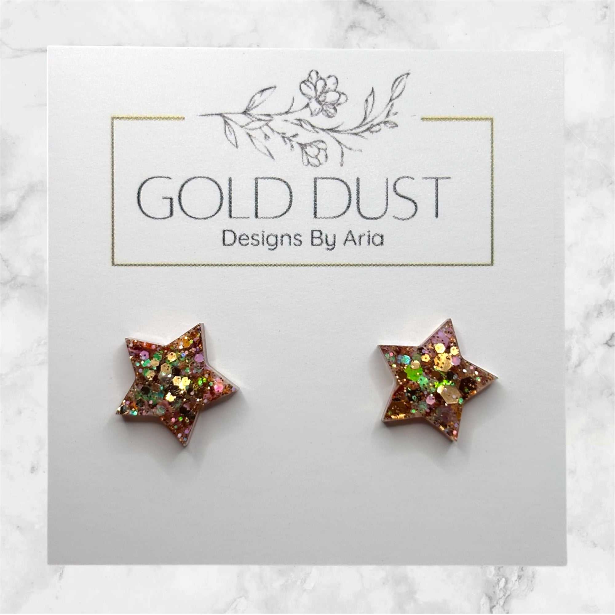 Caramel Fudge- Star Studs