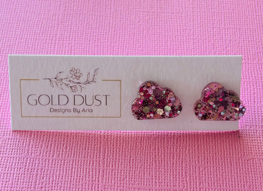 Sparkling Pink- Cloud Studs