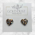 Brandy- Heart Studs