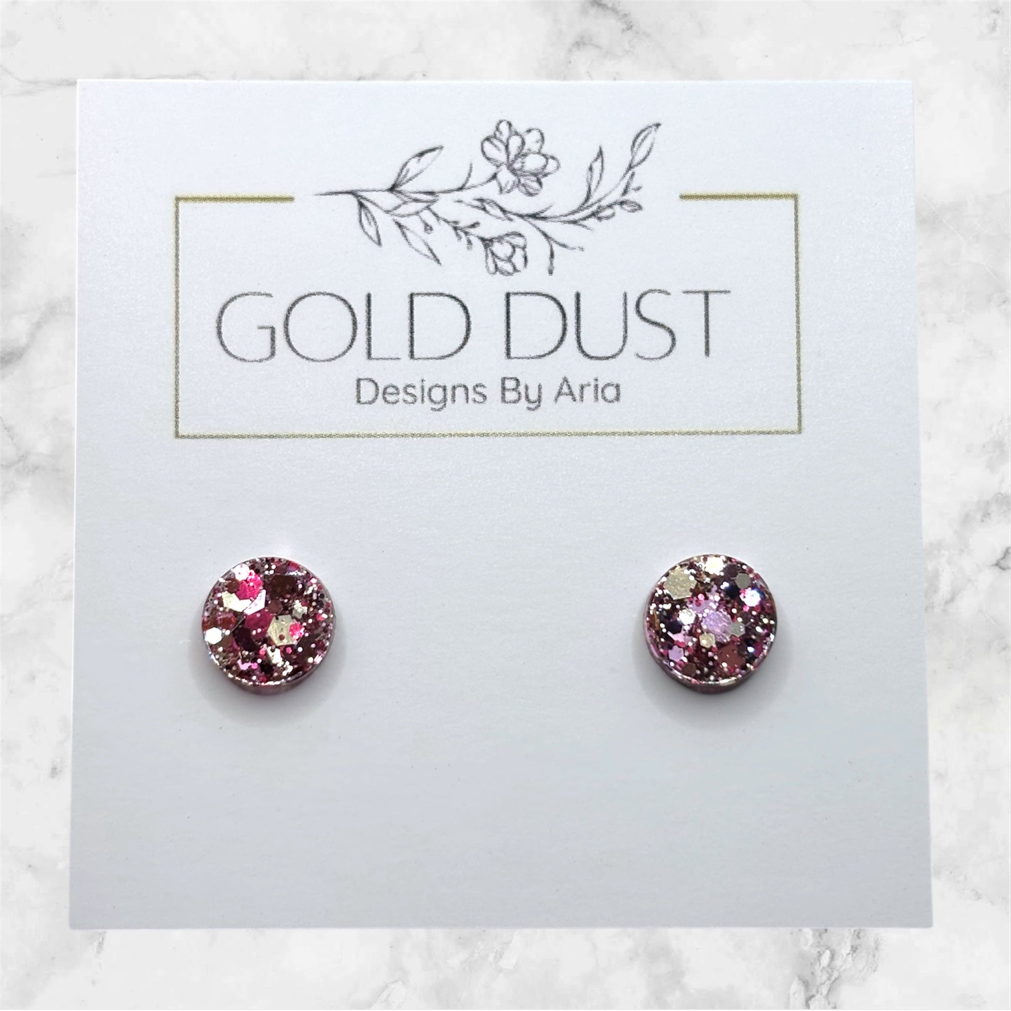 Gracefully- Mini Circle Studs