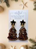 Gold- Xmas Tree Dangles with Acrylic Star Topper