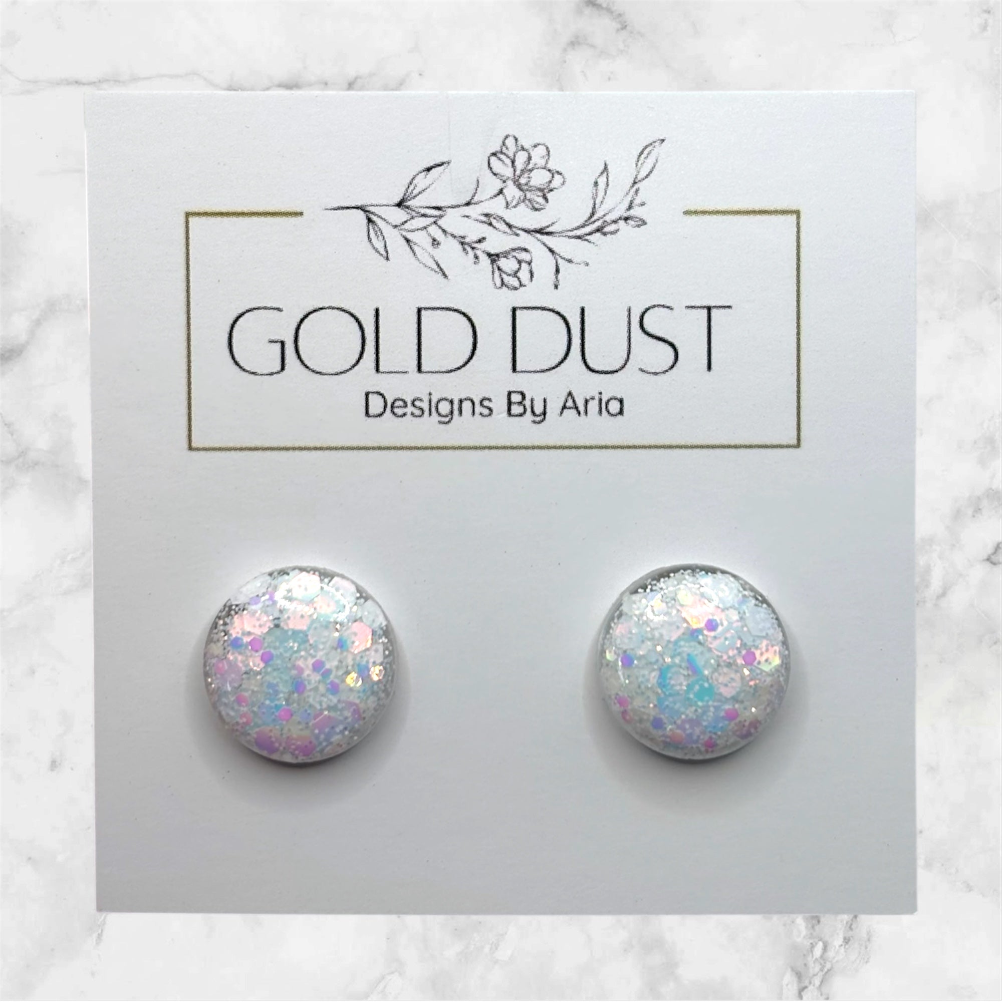 Vanilla Ice- Domed Studs