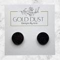 Black- Circle Studs