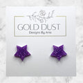 Purple- Star Studs
