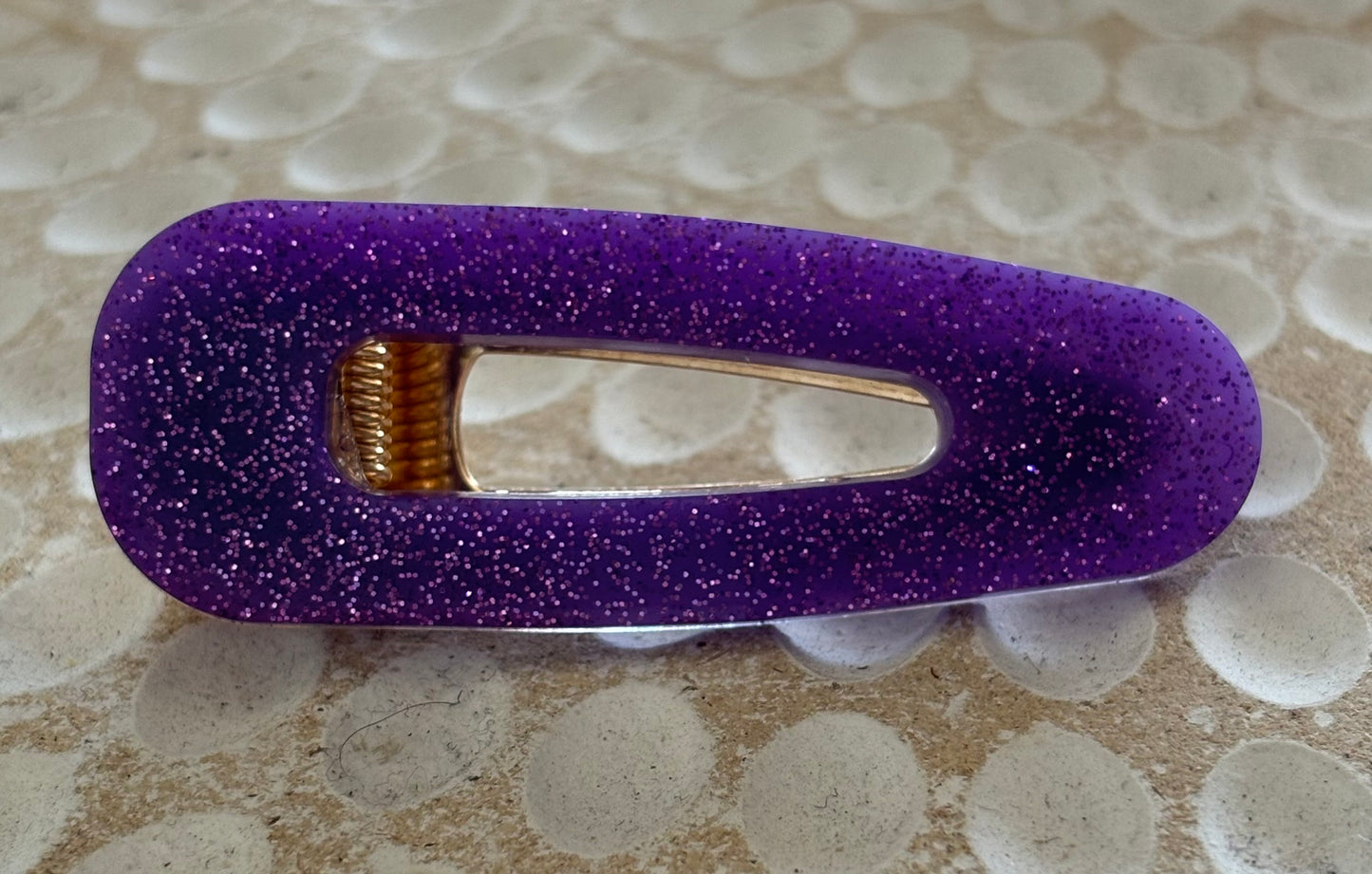 Purple Round Resin Clip