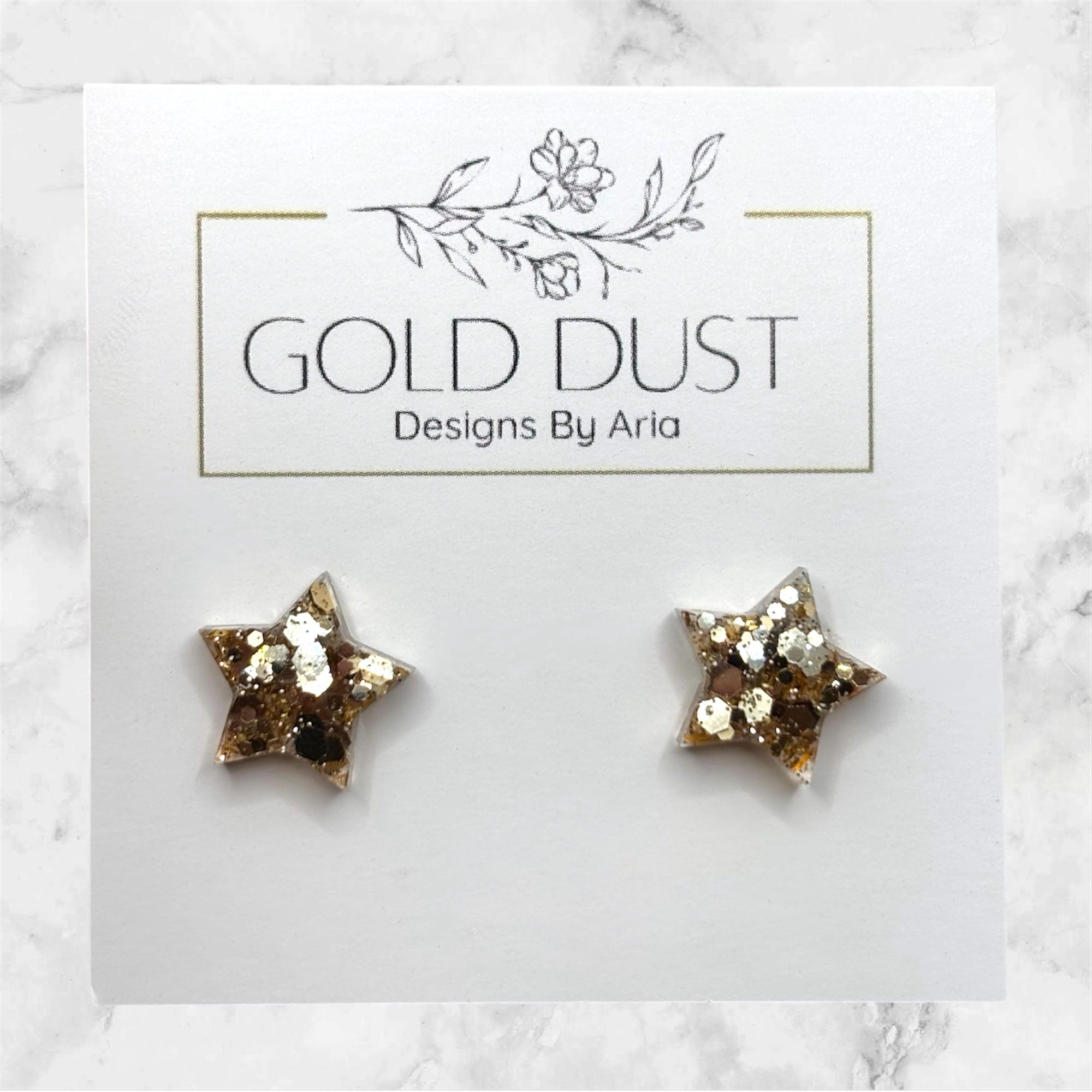 Gold- Star Studs
