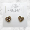 Gold- Heart Studs