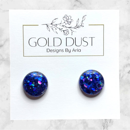 Navy- Dome Studs