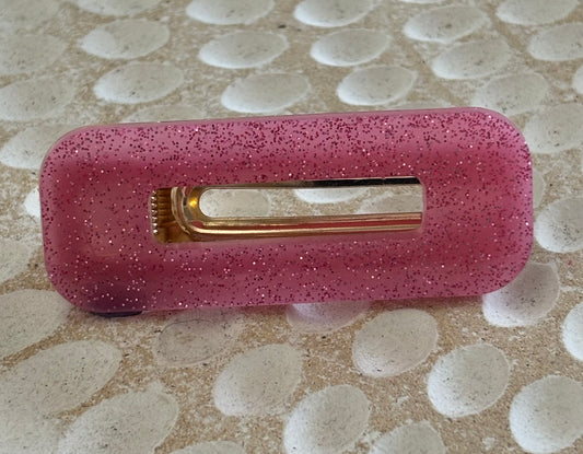 Pink Resin Clip