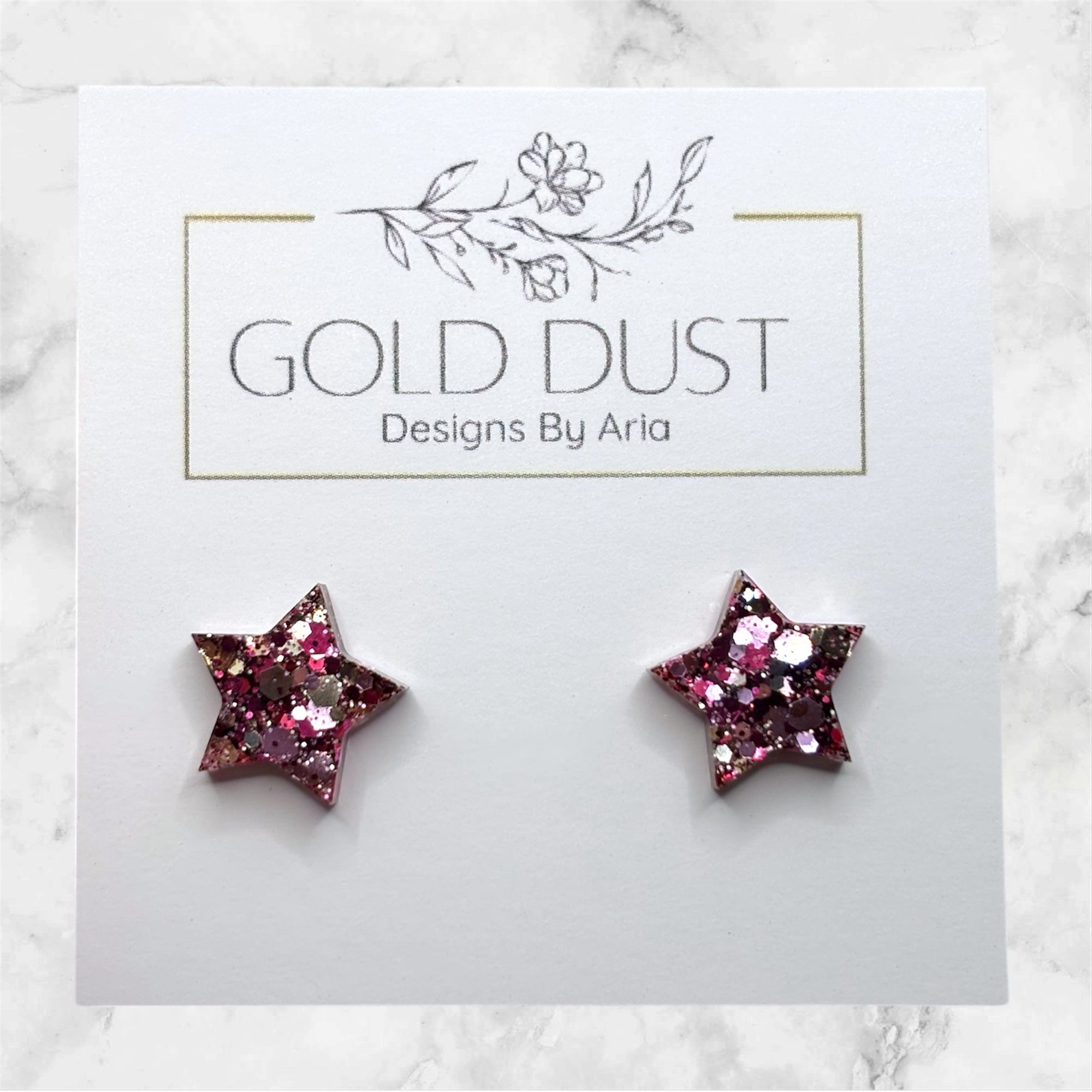 Gracefully- Star Studs