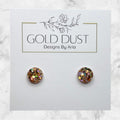 Caramel Fudge- Mini Circle Studs