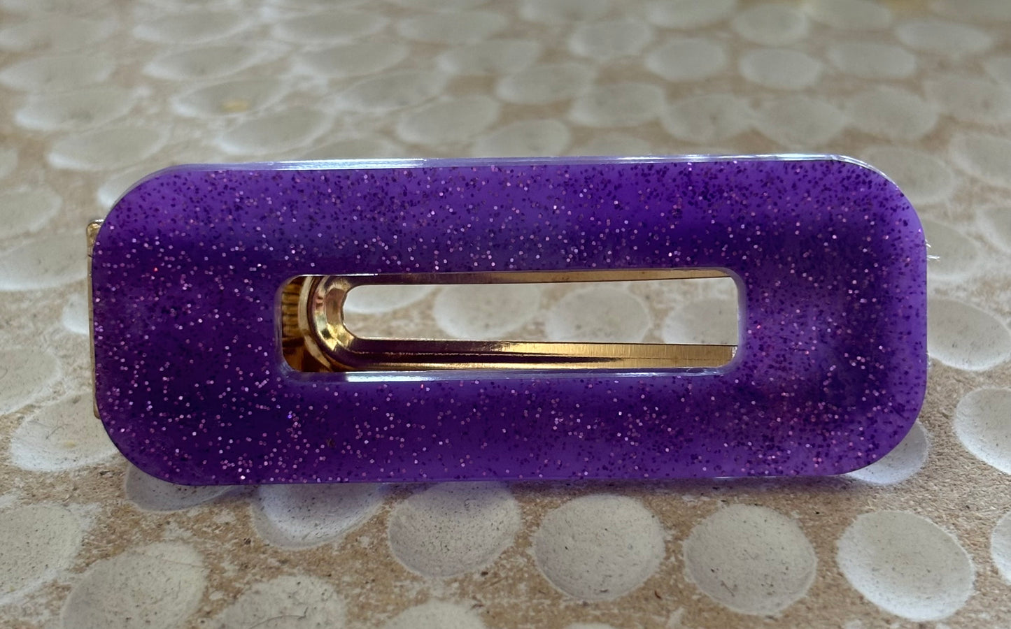 Purple Resin Clip