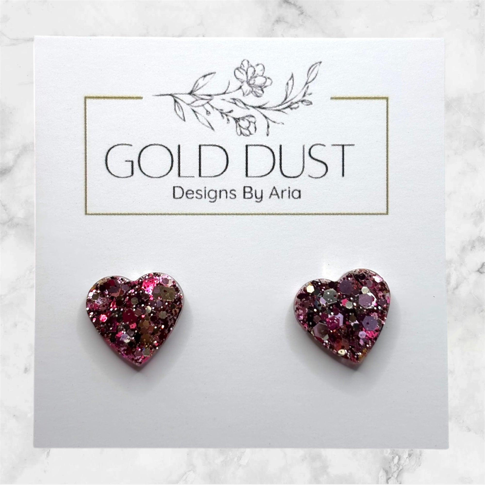 Gracefully- Heart Studs