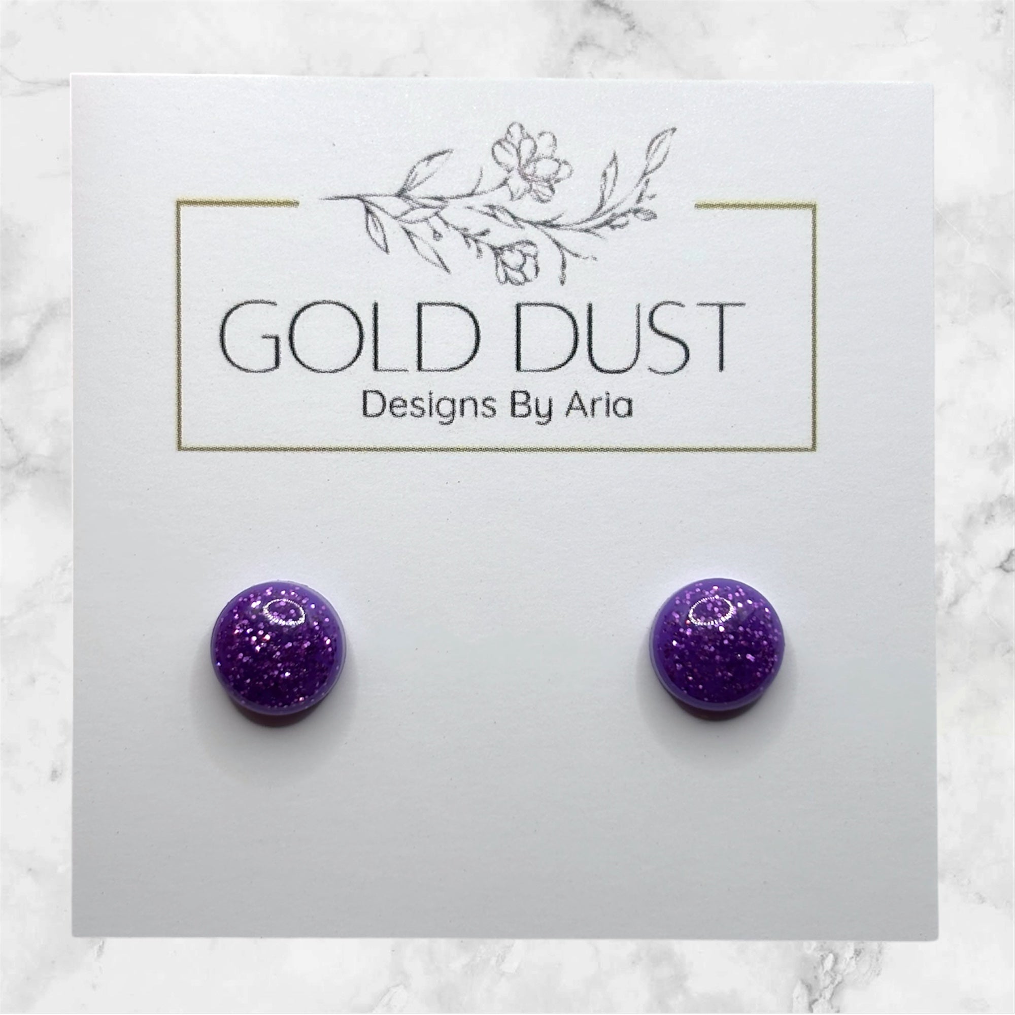 Purple- Mini Dome Stud