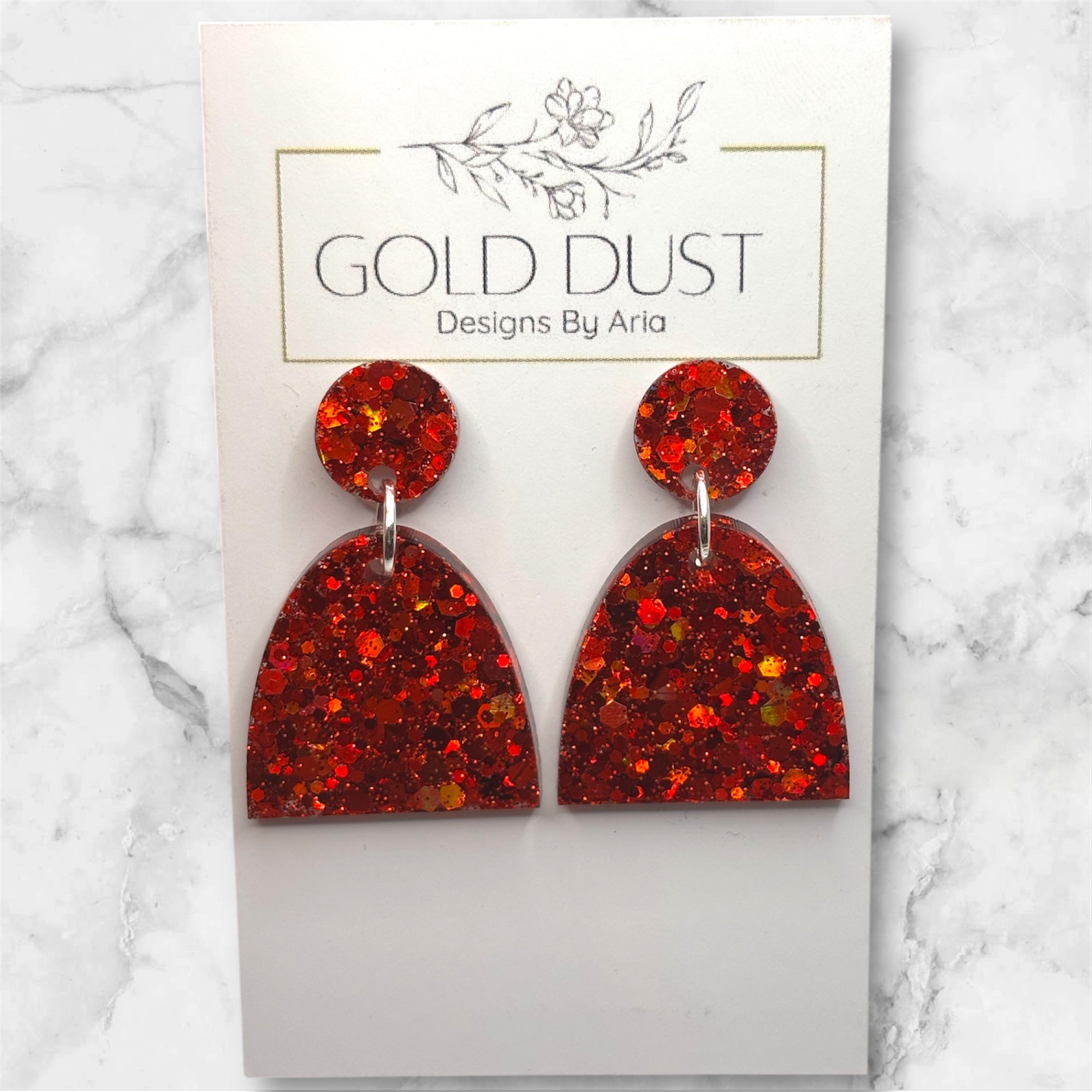 Red Sparkle- Mini Arch