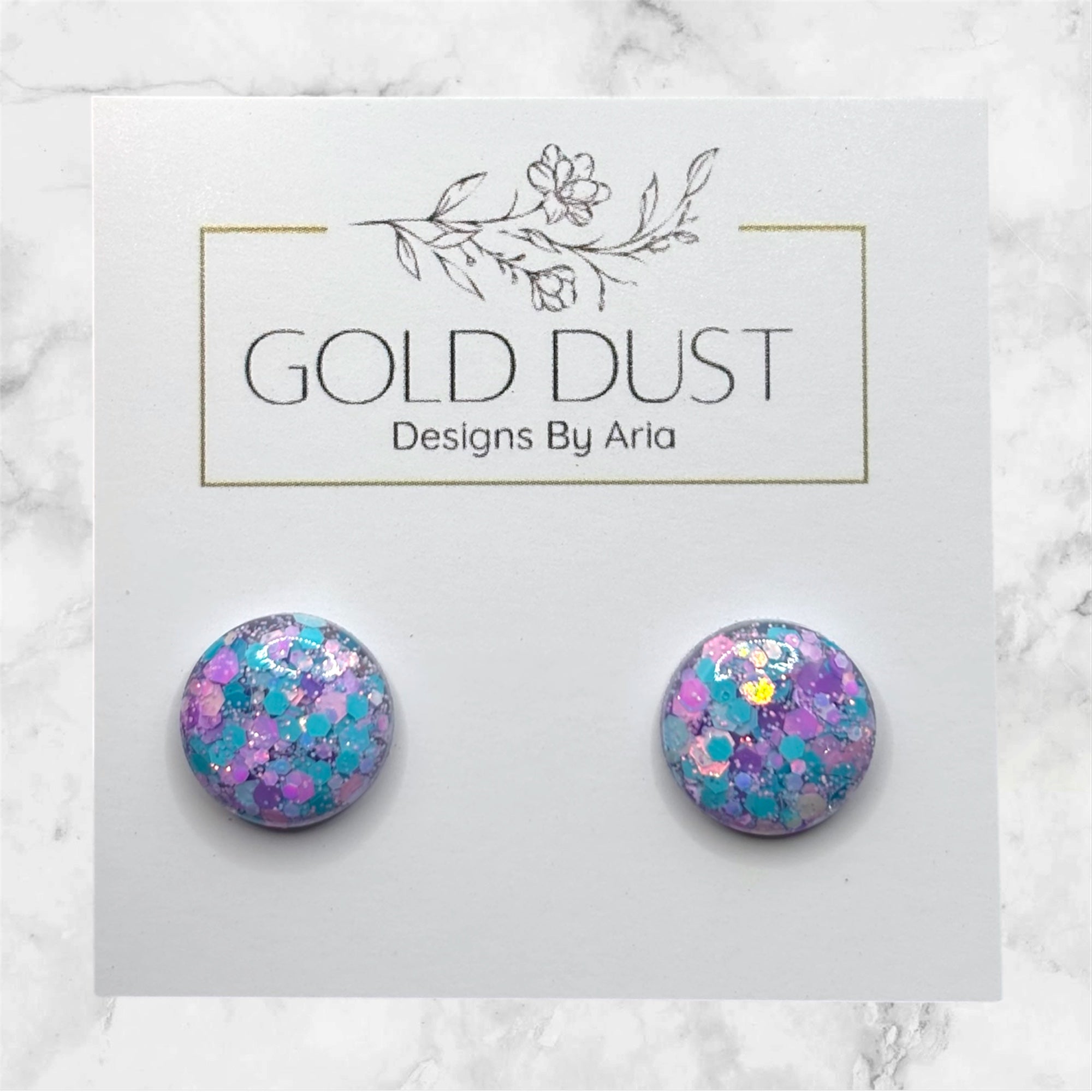 Tealberry- Dome Studs
