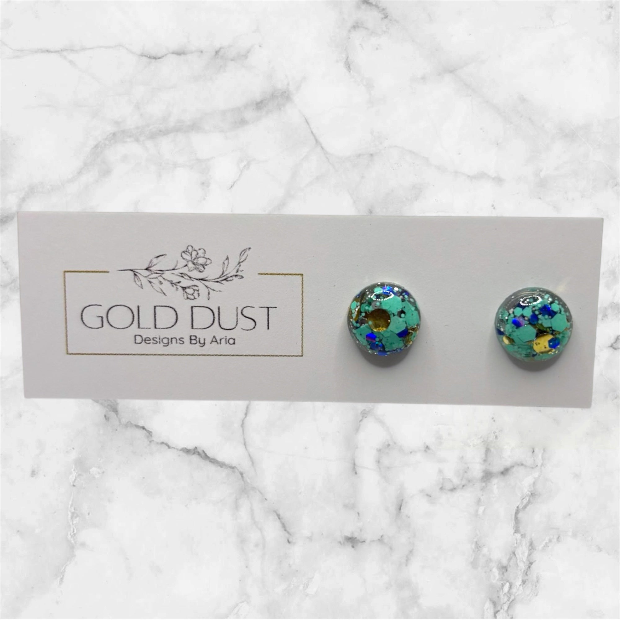 Aqua- Mini Domed Studs