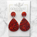 Red Sparkle- Teardrops