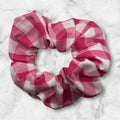 Scrunchie- Pink & White Check